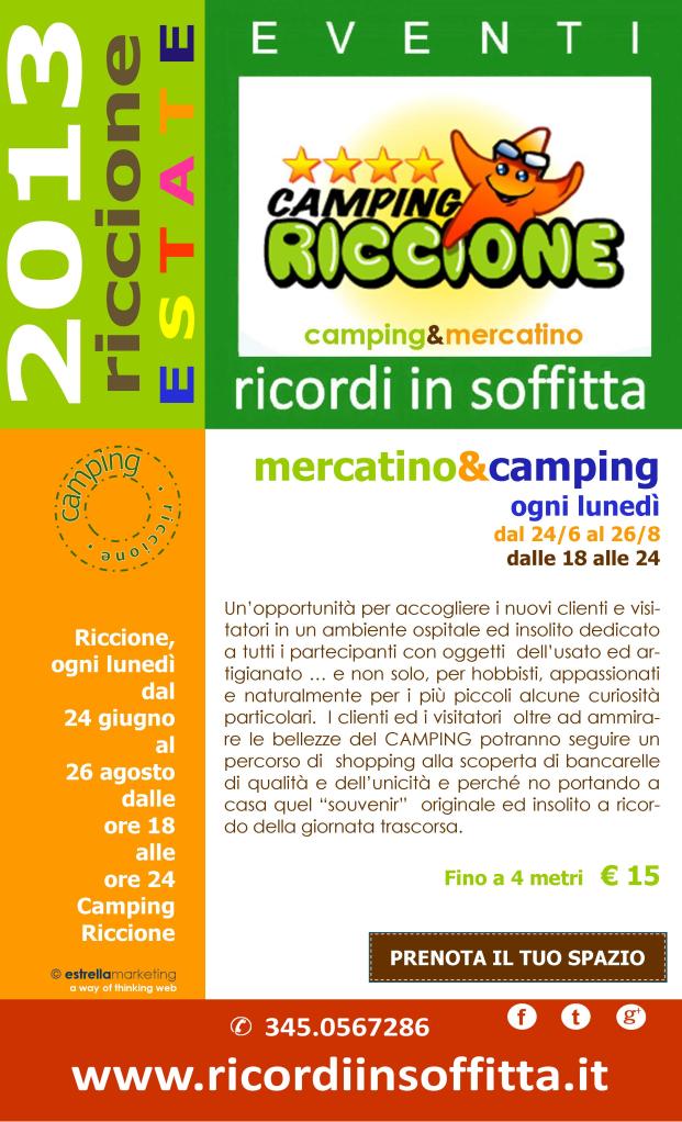 Volantino Camping Riccione 2013